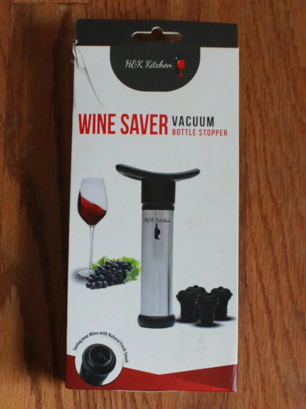 H&K Kitchen Wine Saver Vacuum Bottle Stopper